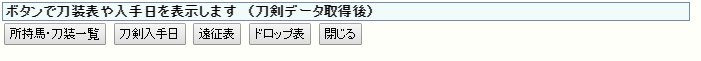 情報表示メニュー